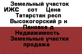 Земельный участок ИЖС 10 сот. › Цена ­ 150 - Татарстан респ., Высокогорский р-н, Пановка д. Недвижимость » Земельные участки продажа   